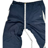 Nike Striped Track Pants - XL - Navy Polyester