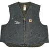 Carhartt Sherpa-Lined Denim Vest - 3XL - Grey Cotton