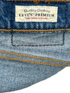 Levis Ribcage Straight Jeans - 28 - Blue Cotton