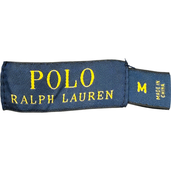 Polo Ralph Lauren 1/4 Zip Jumper - Medium - Black Cotton