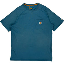  Carhartt T-Shirt - Large - Blue Cotton Blend