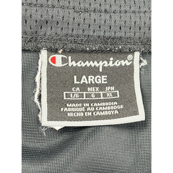 Champion Button-Up Sleeveless Top - Large - Black Polyester