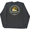 Carhartt Built For The Elements Graphic Long Sleeve T-Shirt - Large - Grey Cotton Blend