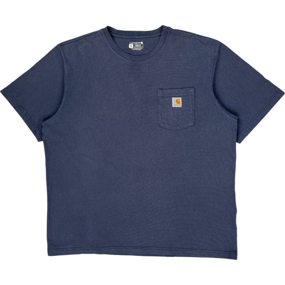 Carhartt K87 Loose Fit Pocket T-Shirt - XL - Navy Cotton