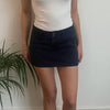 Vintage navy Calliope Mini Skirt - womens 30" waist