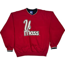  Starter UMass Sweatshirt - Large - Red Polyester Blend