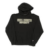 Siena Heights University Champion College Hoodie - Large Black Cotton Blend - Thrifted.com