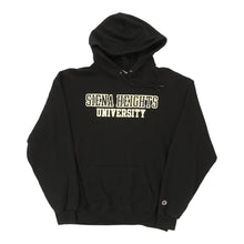  Siena Heights University Champion College Hoodie - Large Black Cotton Blend - Thrifted.com