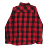 Extra Me Checked Flannel Shirt - Small Red Cotton - Thrifted.com