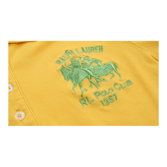 Ralph Lauren Polo Shirt - Small Yellow Cotton