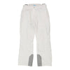 Vintage white Double Speed Ski Trousers - womens 34" waist