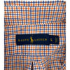 Ralph Lauren Checkered Shirt - Large - Orange Cotton