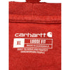 Carhartt Loose Fit Pocket Long Sleeve T-Shirt - XL - Red Cotton Blend