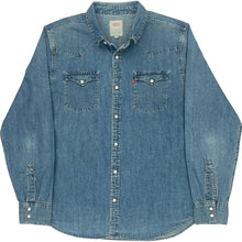  Levis Denim Shirt - Medium - Blue Cotton