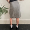 Vintage grey Armani Mini Skirt - womens 26" waist