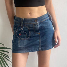  Vintage blue Miss Sixty Denim Skirt - womens 30" waist