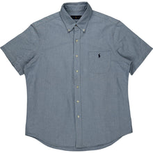  Ralph Lauren Short Sleeve Shirt - Large - Blue Cotton