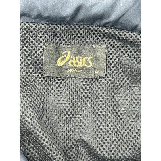 Asics Zip-Up Jacket - Large - Navy Polyester