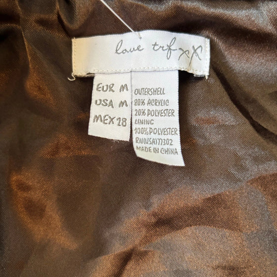 Vintage brown Love Trf Jacket - womens medium