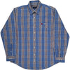 Burberry London Plaid Shirt - Medium - Blue Cotton