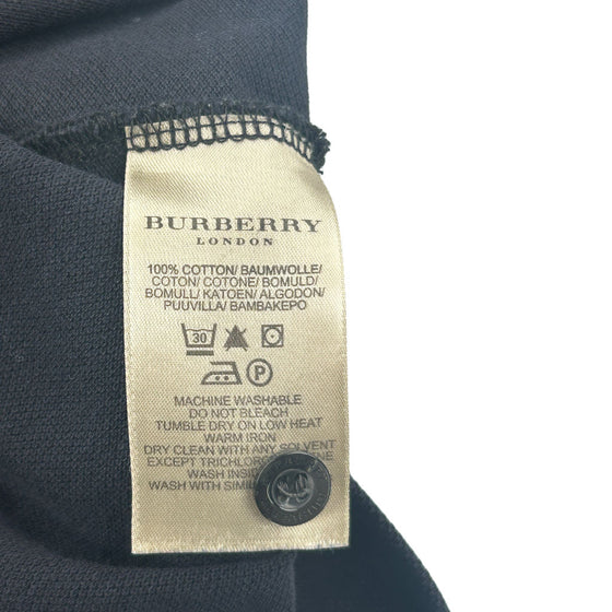 Burberry Polo Shirt - Large - Black Cotton