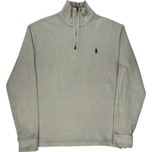  Polo Ralph Lauren 1/4 Zip Sweatshirt - Medium - Grey Cotton