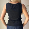 Vintage black Armani Jeans Vest - womens medium