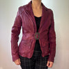 Vintage purple Masterpelle Leather Jacket - womens medium