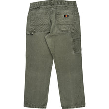  Dickies Cargo Trousers - 34W 28L - Green Cotton