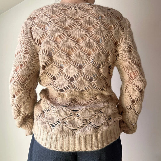 Vintage beige Dolce & Gabbana Jumper - womens small