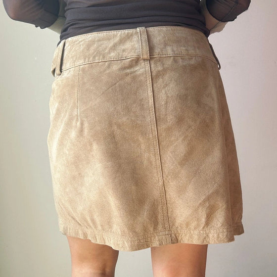 Vintage beige Conbipel Mini Skirt - womens 33" waist