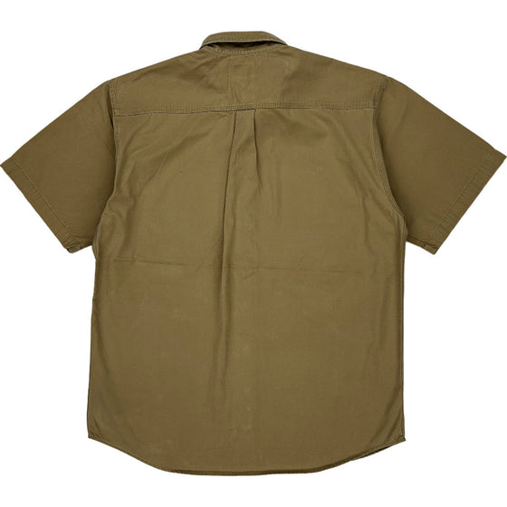 Carhartt Short Sleeve Shirt - Large Tall - Beige Cotton