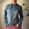 Vintage blue Unbranded Denim Jacket - womens medium