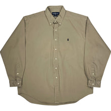  Ralph Lauren Blake Long Sleeve Shirt - XL - Beige Cotton