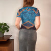 Vintage blue Montani Mesh Top - womens medium