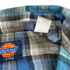 Dickies Flannel Shirt - Large - Blue Cotton