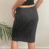 Vintage grey Max & Co Midi Skirt - womens 28" waist