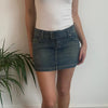 Vintage blue Blend She Denim Skirt - womens 28" waist