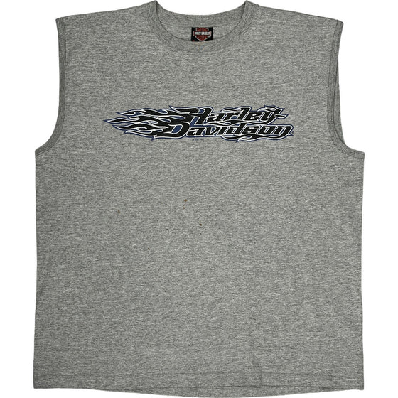 Harley-Davidson Graphic Vest - XL - Grey Cotton