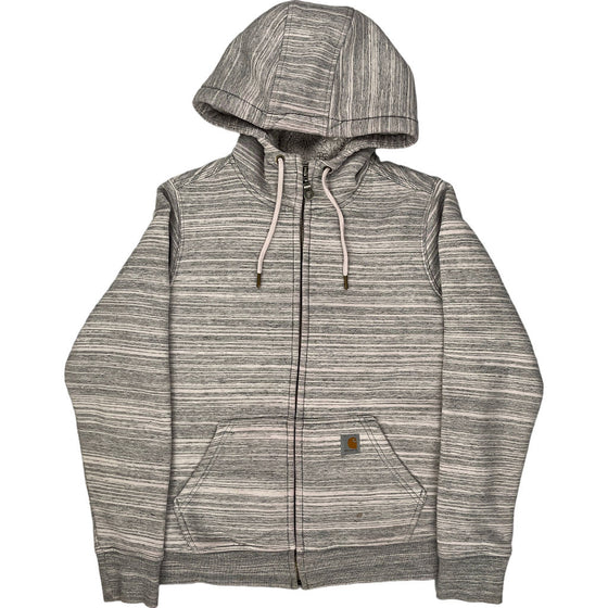 Carhartt Zip-Through Hoodie - XS - Grey Cotton Blend