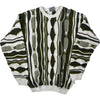 Coogi Basics Graphic Jumper - 2XL - White Green Wool