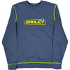 Oakley Custom Fit Contrast Stitch Sweatshirt - Large - Blue Cotton Blend