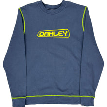  Oakley Custom Fit Contrast Stitch Sweatshirt - Large - Blue Cotton Blend