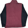 Nike 1/4 Zip Sweatshirt - Large - Burgundy Cotton Blend