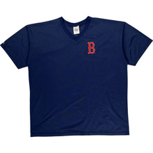  Majestic Baseball V-Neck Jersey - XL - Navy Polyester