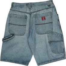  Bugle Boy Cargo Denim Shorts - 36W 12L - Blue Cotton