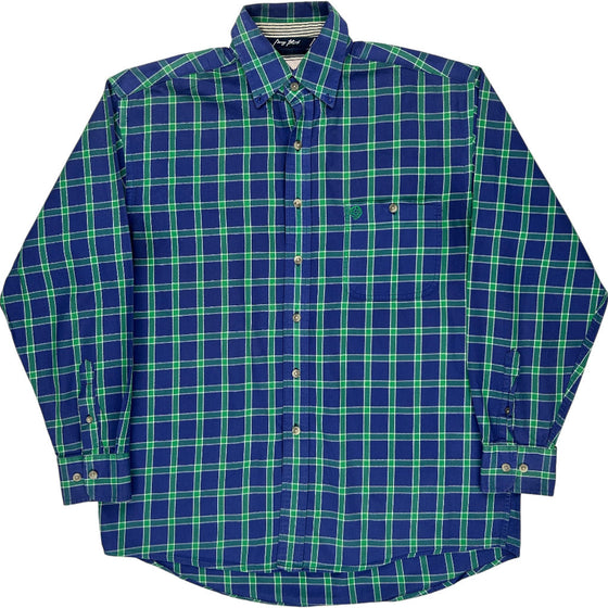 Wrangler Cowboy Cut Check Shirt - XL - Blue