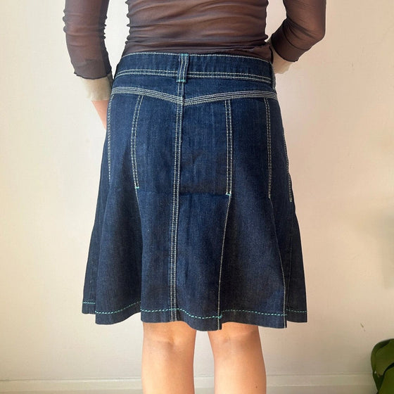 Vintage blue Oasis Denim Skirt - womens 32" waist