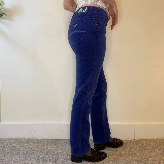 Vintage blue Armani Jeans Trousers - womens 30" waist