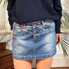 Vintage blue Take Two Denim Skirt - womens 32" waist